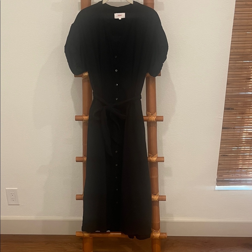 Xirena Caylin Black Button-Down Dress